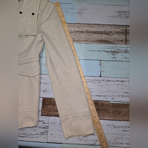 Mango Suit Beige Fitted Button Up Jacket (US X Small) - Picture 13 of 16